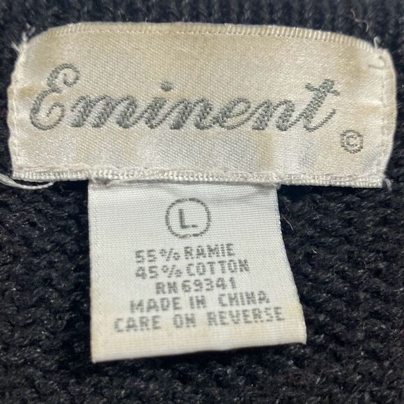 Eminent Women's Drop Shoulder Floral Sequin Knit Sweater Dress Tunic Multi L - Picture 10 of 10